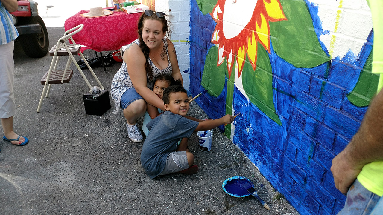 Sunflowers Mural Brenda Kato Kato Creative