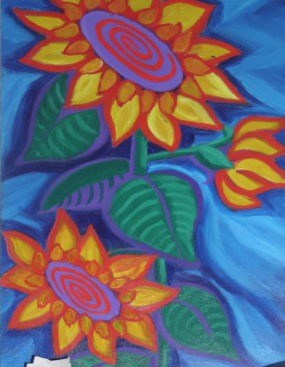 3 Spiral Vortex Sunflowers