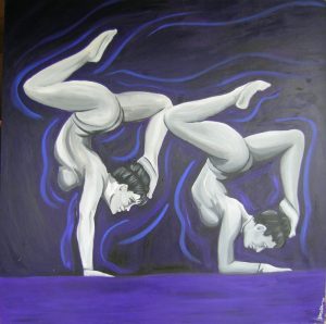 Double Blue - Contortionist Series - Brenda Kato